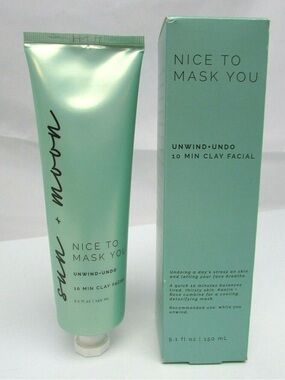 Sun + Moon Nice to Mask You Unwind+Undo 10 Min Clay Facial